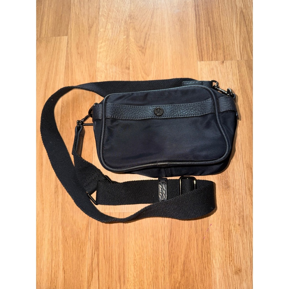 Lululemon Festival Bag Micro Black Nylon Crossbody Shoulder Bag